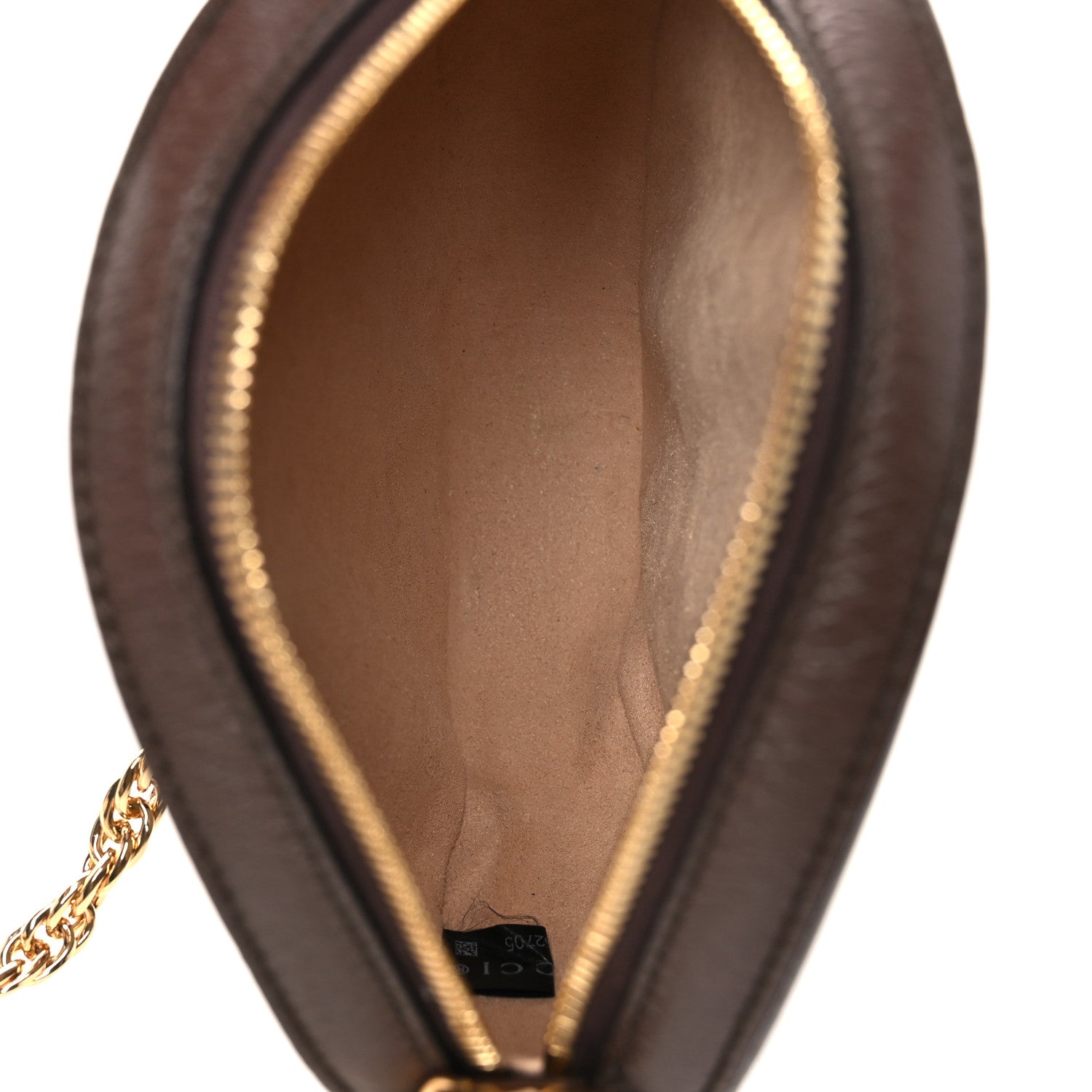 Gucci GG Supreme Monogram Web Mini Ophidia Round Shoulder Bag Brown 5 of 10