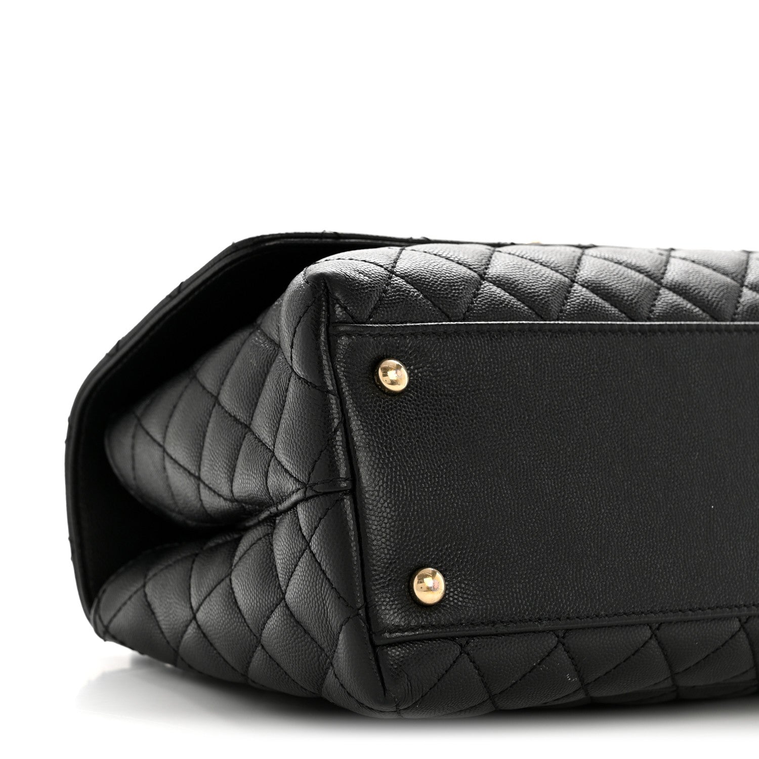 Chanel Caviar Quilted Small Coco Handle Flap Black 9 of 14