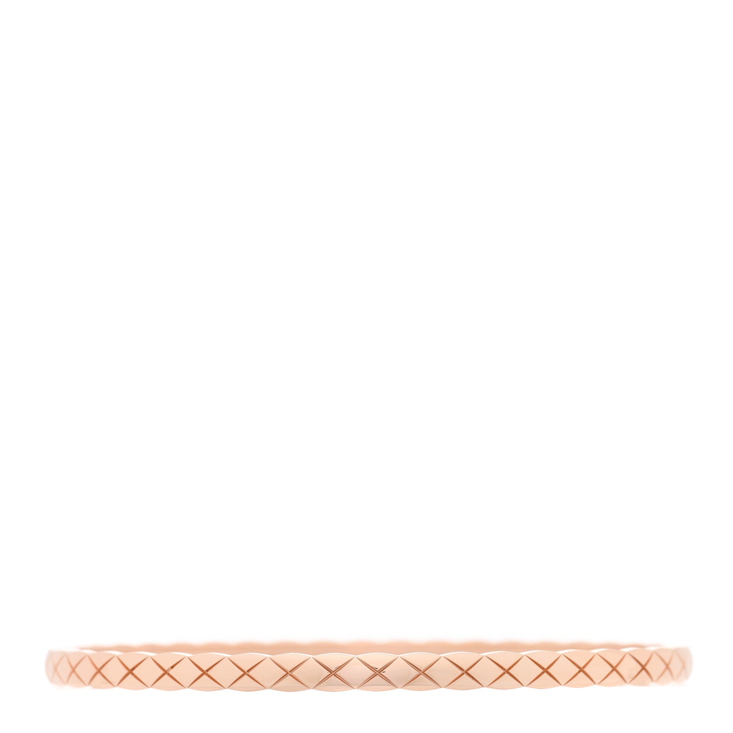 Chanel 18K Beige Gold Diamond Mini Coco Crush Cuff Bracelet L 2 of 4