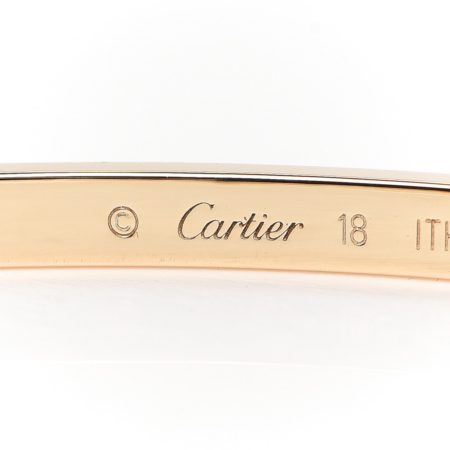 18K Yellow Gold Small LOVE Bracelet 18