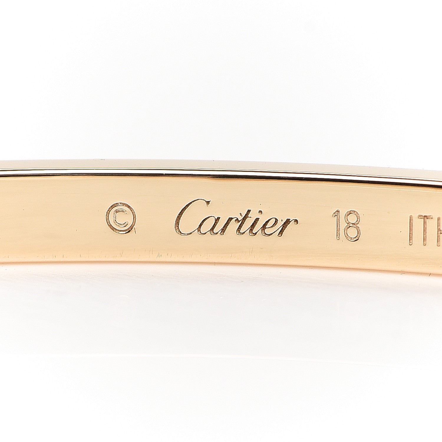 Cartier 18K Yellow Gold Small LOVE Bracelet 18 4 of 7