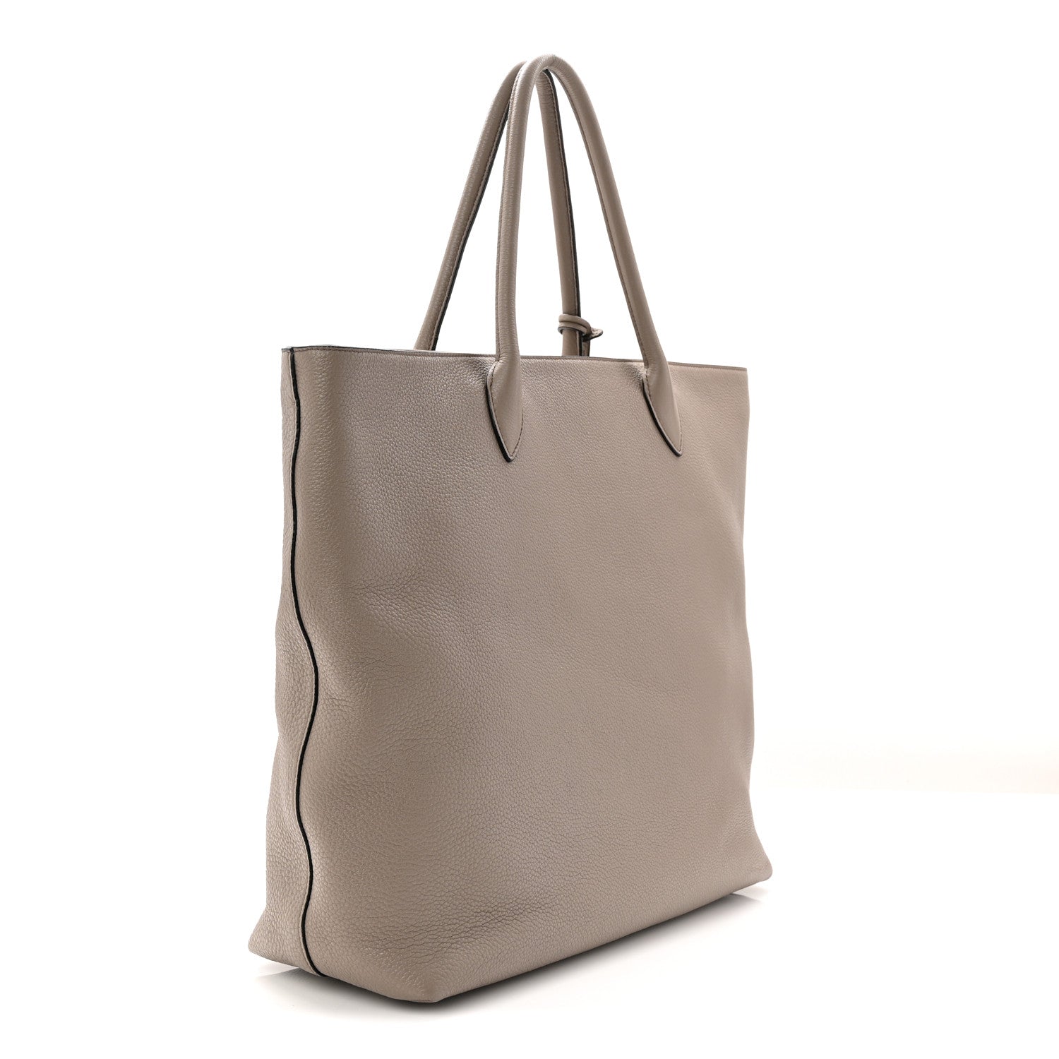 Prada Vitello Daino Zippered Tote Argilla 3 of 11