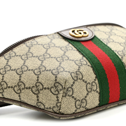 Gucci GG Supreme Monogram Web Small Ophidia Belt Bag Beige Ebony New Acero 8 of 9
