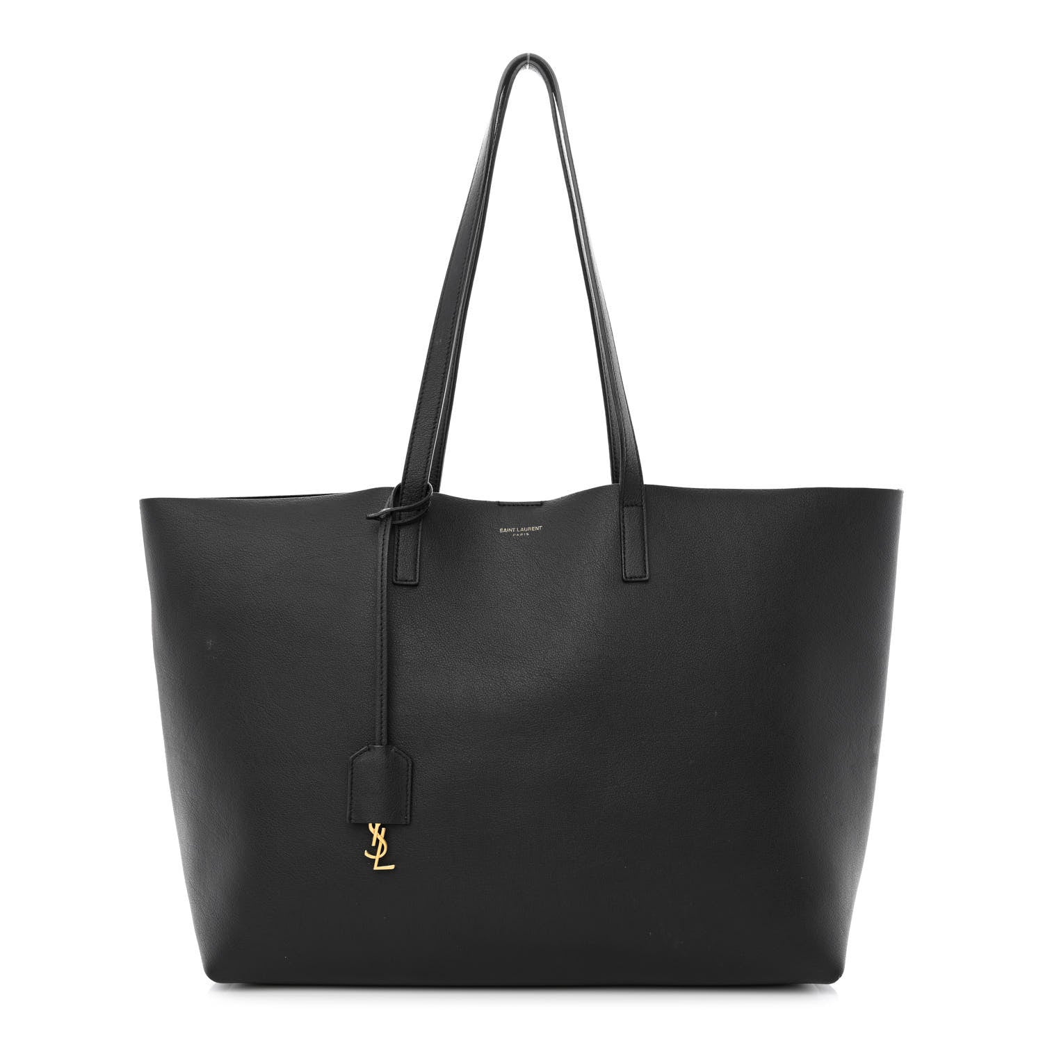 Saint Laurent Calfskin Large Shopping Tote Black 1 of 18