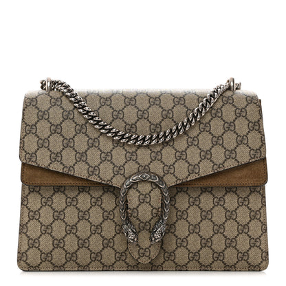 Gucci GG Supreme Monogram Medium Dionysus Shoulder Bag Taupe 1 of 10