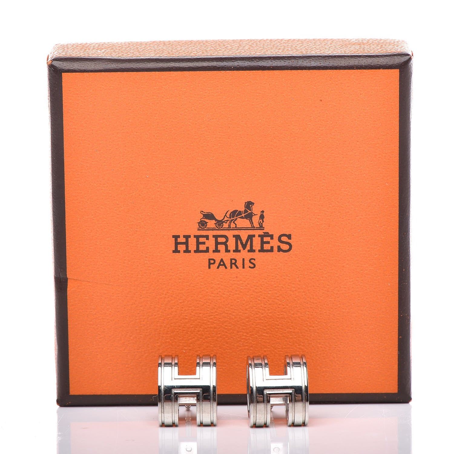 Hermes Palladium Pop H Earrings 5 of 5