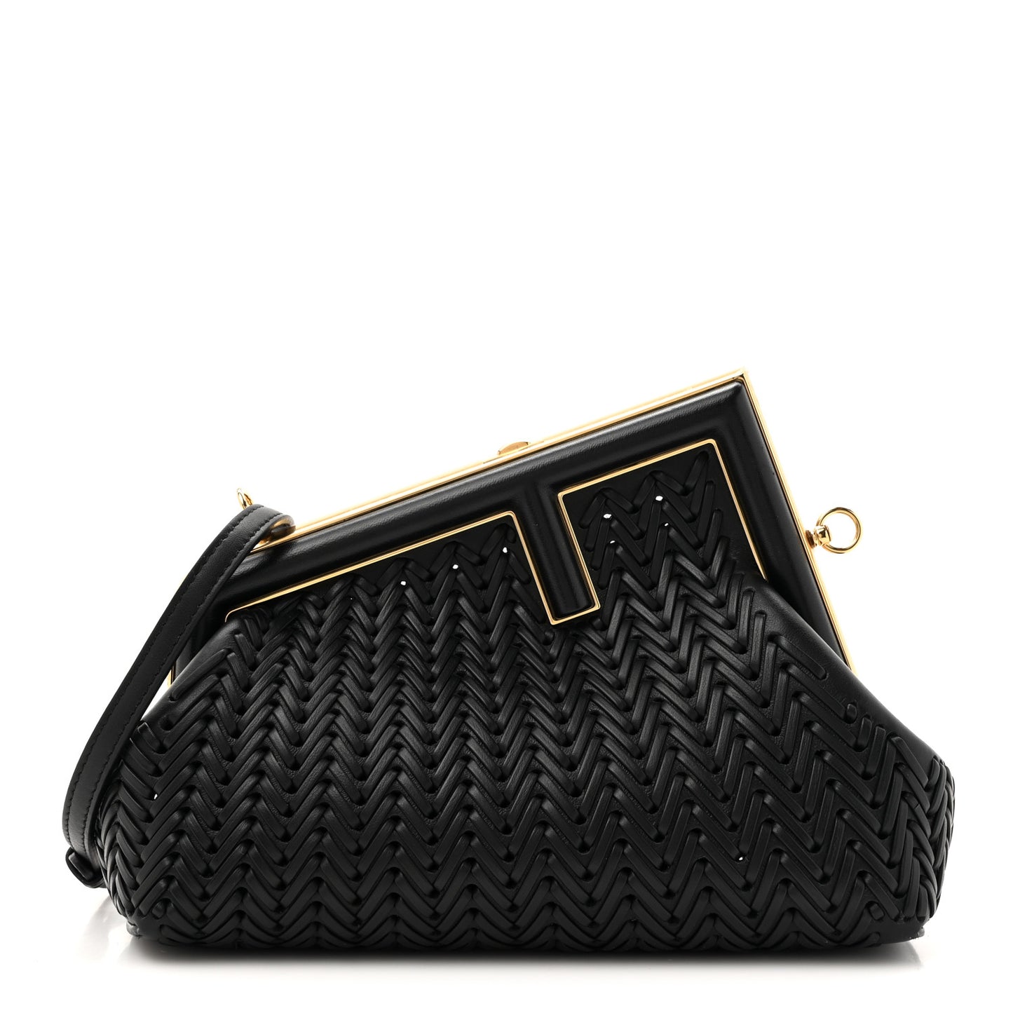 Vitello Grace Intreccio Nappa Small Fendi First Black