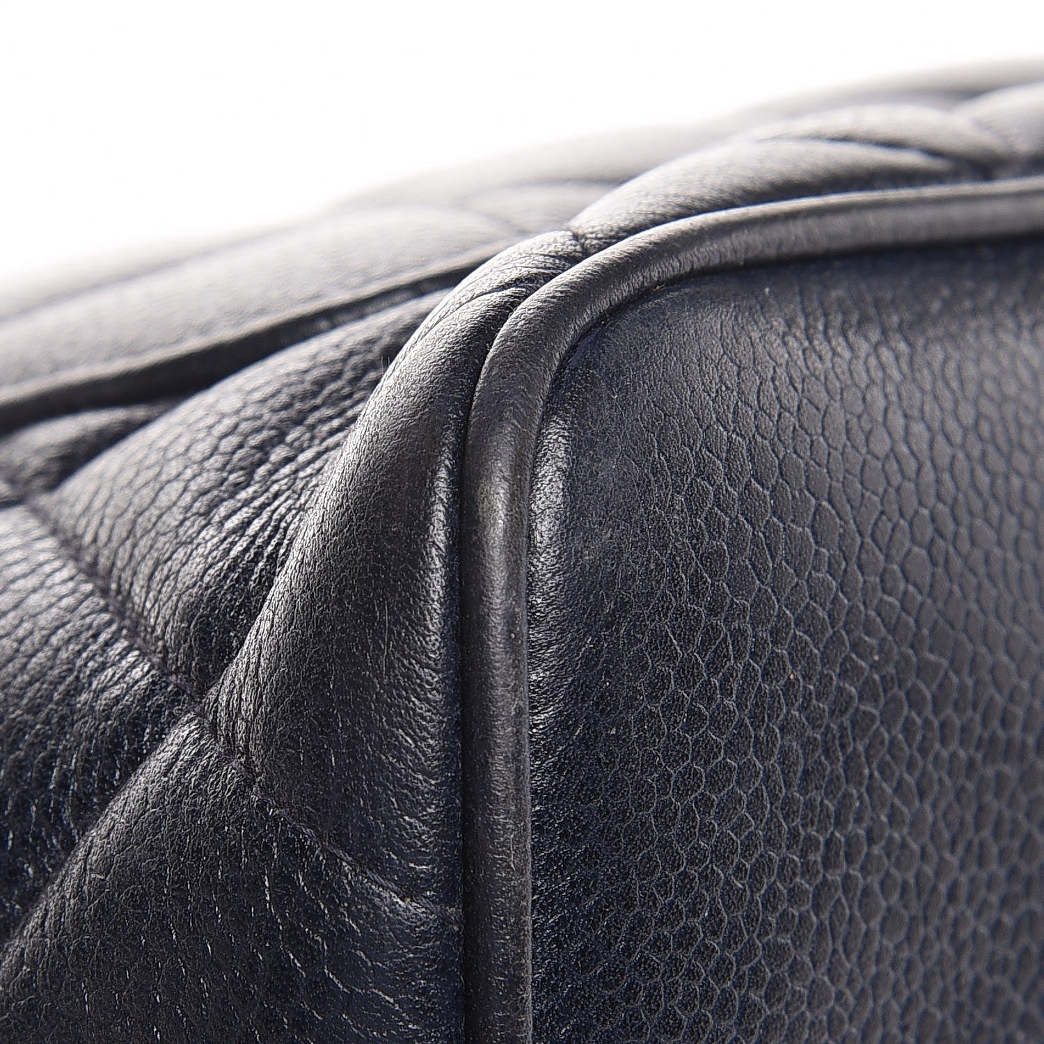 Chanel Caviar Quilted Medallion Tote Navy 16 of 22