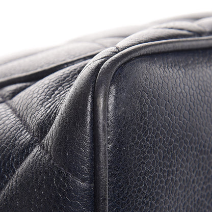 Chanel Caviar Quilted Medallion Tote Navy 16 of 22