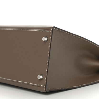 Hermes Epsom Horseshoe Kelly Sellier 35 Etoupe 10 of 10