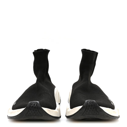 Balenciaga Technical 3D Recycled Knit Bi-Color Sole Womens Speed 2.0 Sneakers 37 Black White 3 of 7