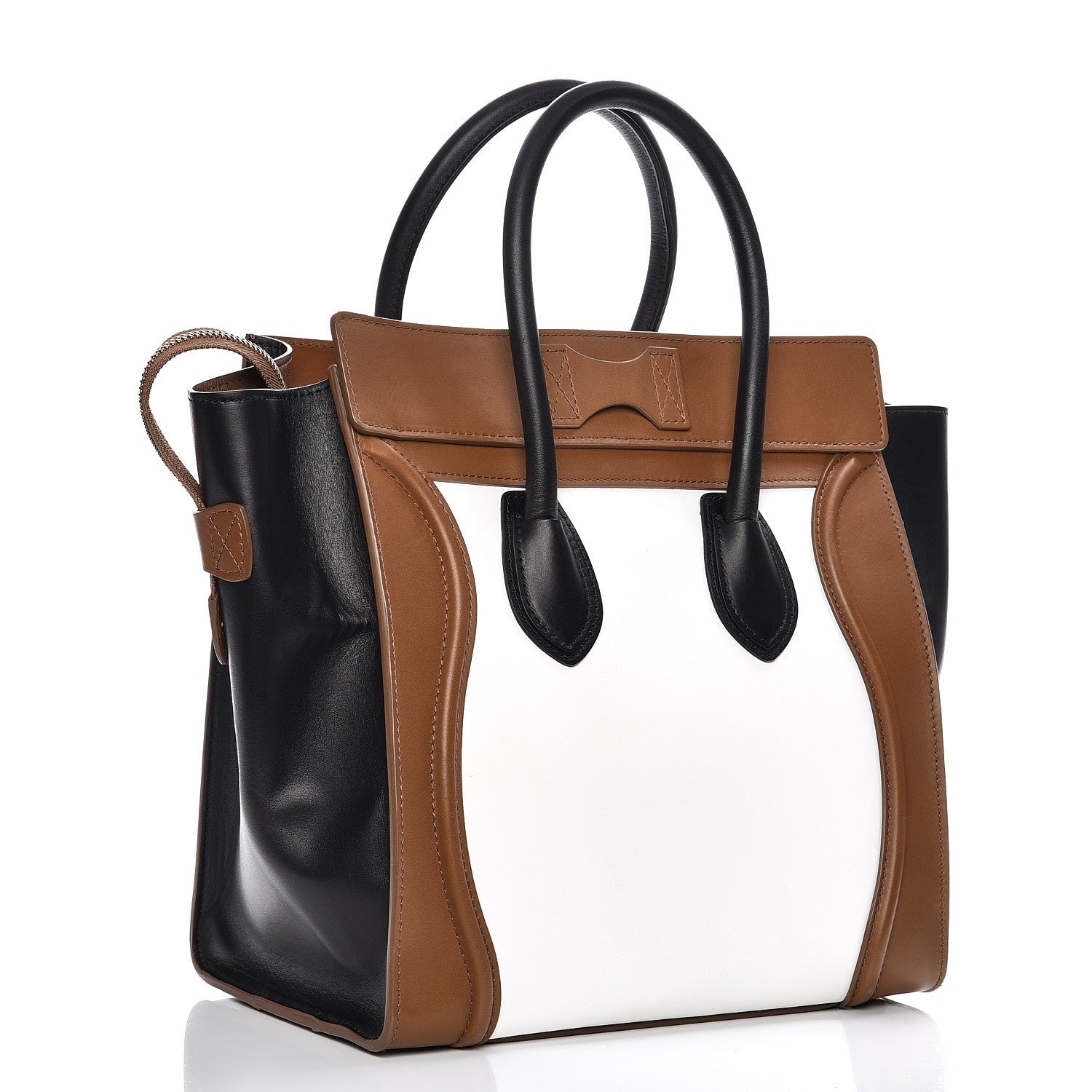 Celine Smooth Calfskin Mini Tri-Color Luggage Brown 3 of 13