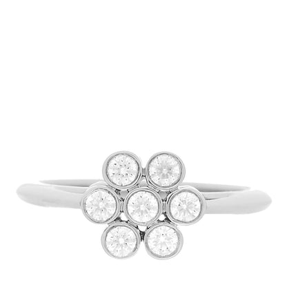 Tiffany Platinum Diamond Enchant Flower Ring 47 4 1 of 5