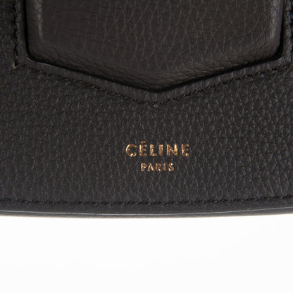 Celine Grained Calfskin Medium Trotteur Dark Taupe 7 of 7