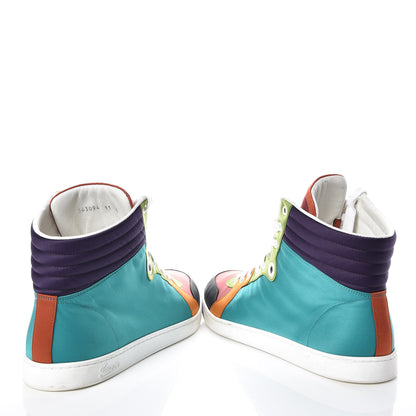 Gucci Satin Mens High Top Sneakers 11 Multicolor 6 of 15