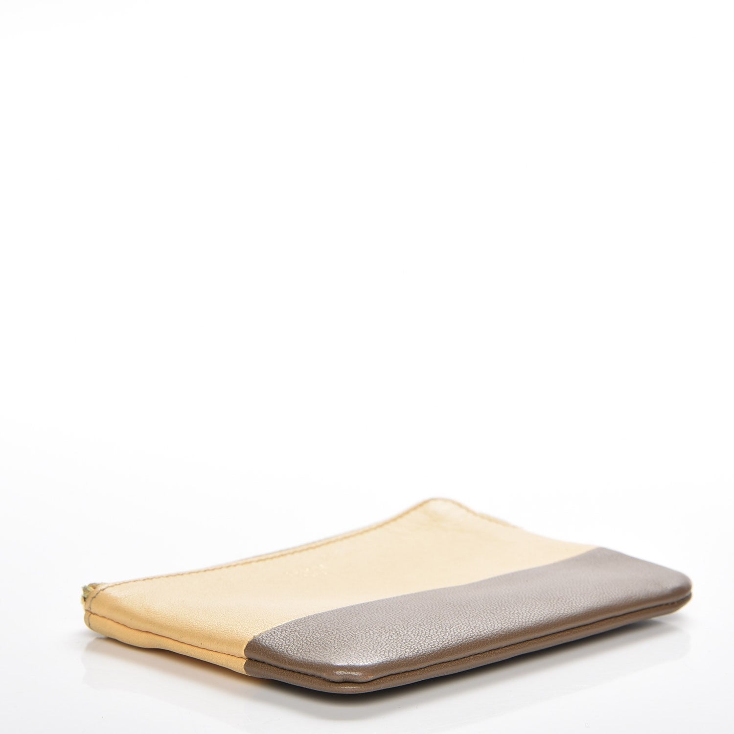 Celine Lambskin Bi-Color Solo Coin Card Case Butter 4 of 10