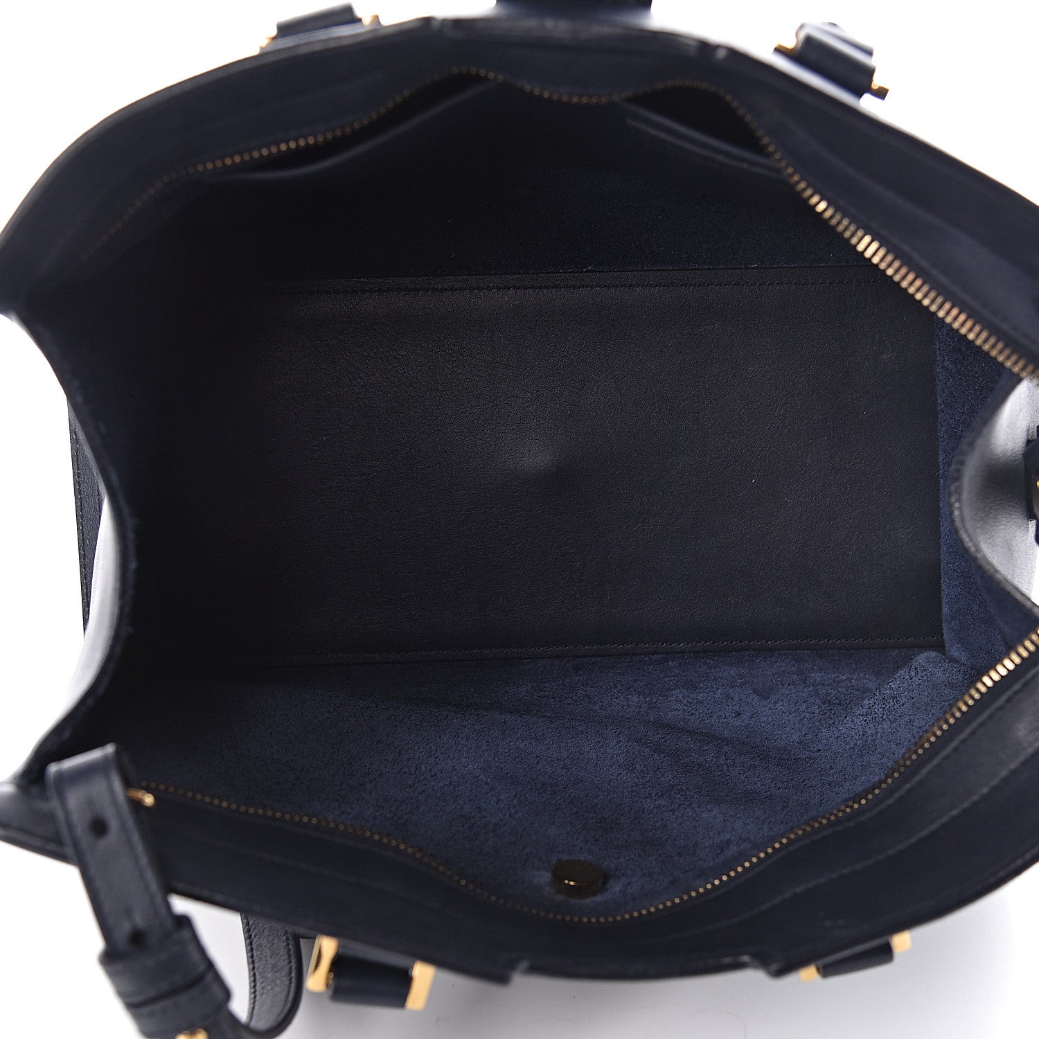 Saint Laurent Smooth Calfskin Small Monogram Cabas Navy 6 of 11