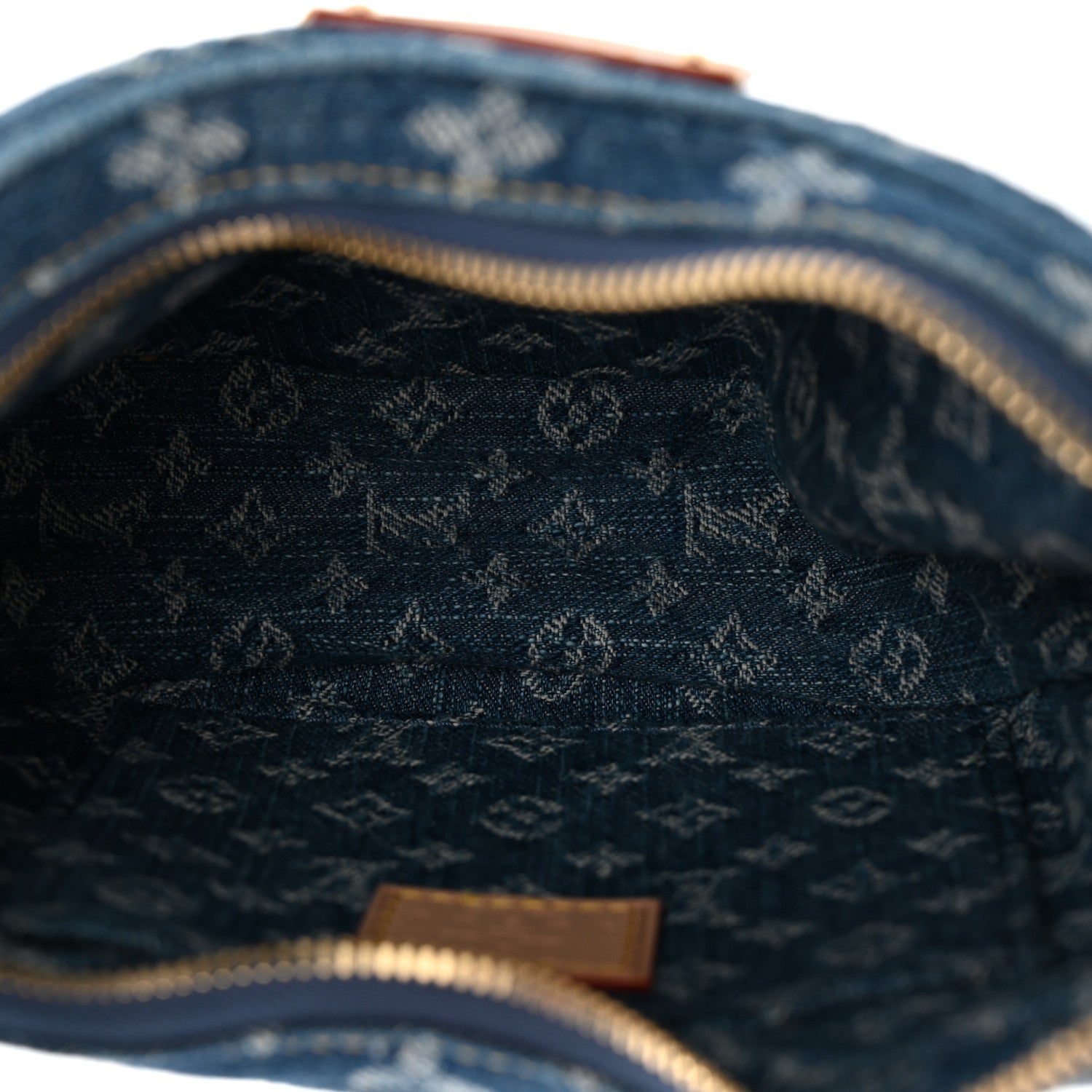 Louis Vuitton Monogram Denim Croissant MM Blue 5 of 9