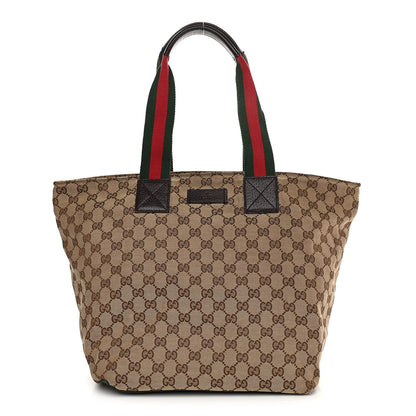 Gucci GG Monogram Large Web Handle Bucket Tote 1 of 12