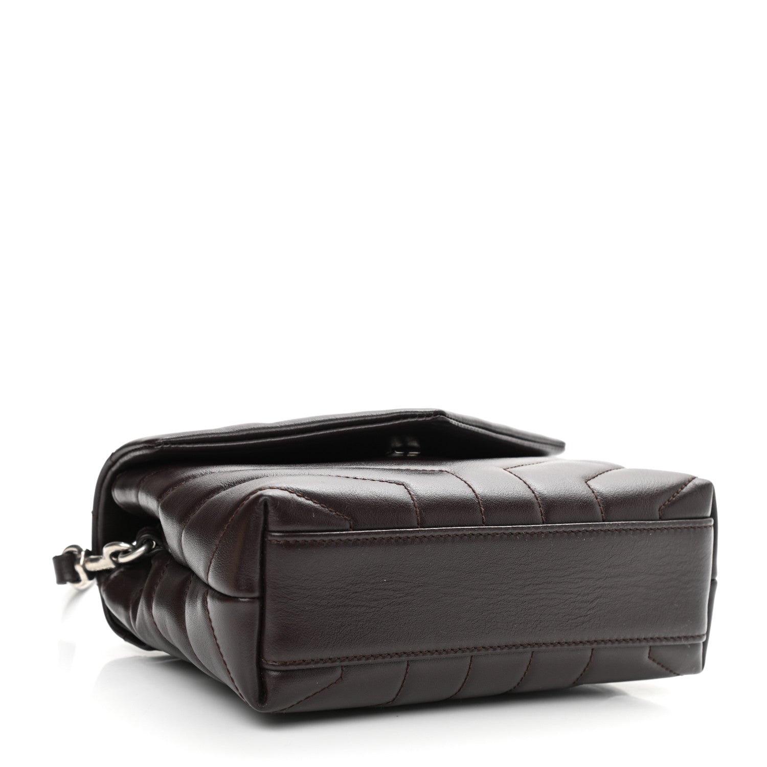 Saint Laurent Calfskin Y Quilted Monogram Toy Loulou Monogram Crossbody Bag Black Tulipe 4 of 10