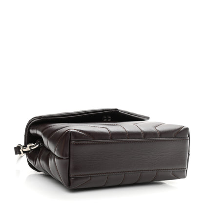 Saint Laurent Calfskin Y Quilted Monogram Toy Loulou Monogram Crossbody Bag Black Tulipe 4 of 10
