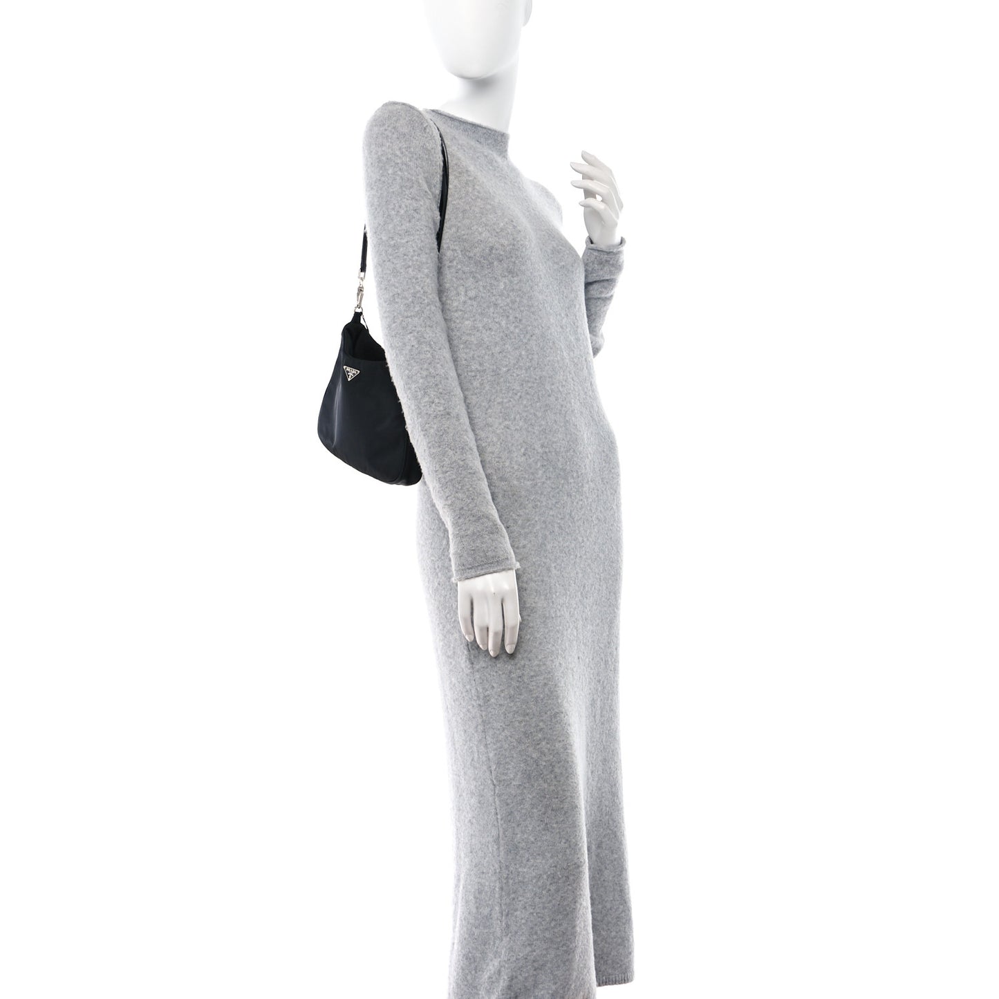 Tessuto Nylon Small Shoulder Bag Black