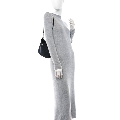 Prada Tessuto Nylon Small Shoulder Bag Black 2 of 12