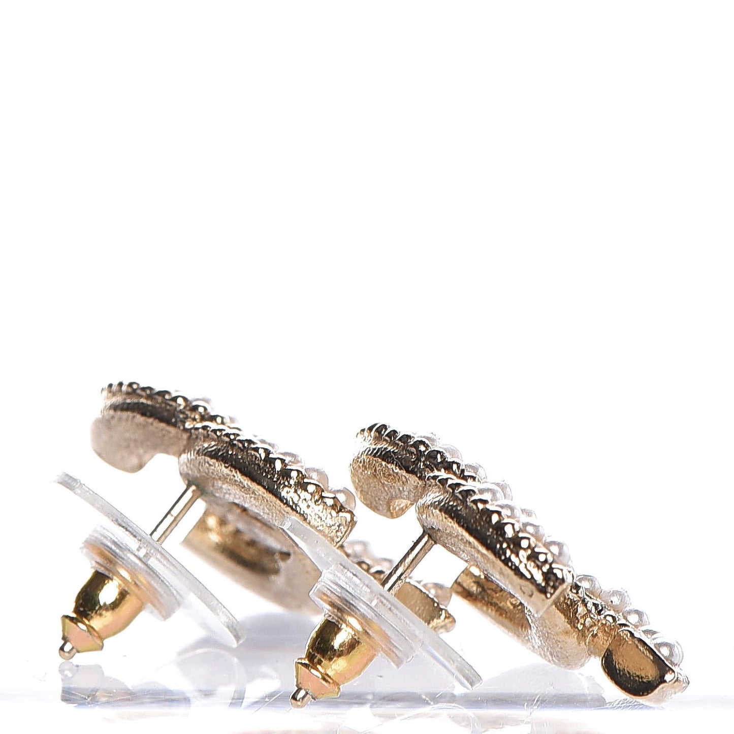 Pearl CC Earrings Light Gold