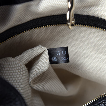 Gucci Pebbled Calfskin Medium Soho Chain Shoulder Bag Black 10 of 13