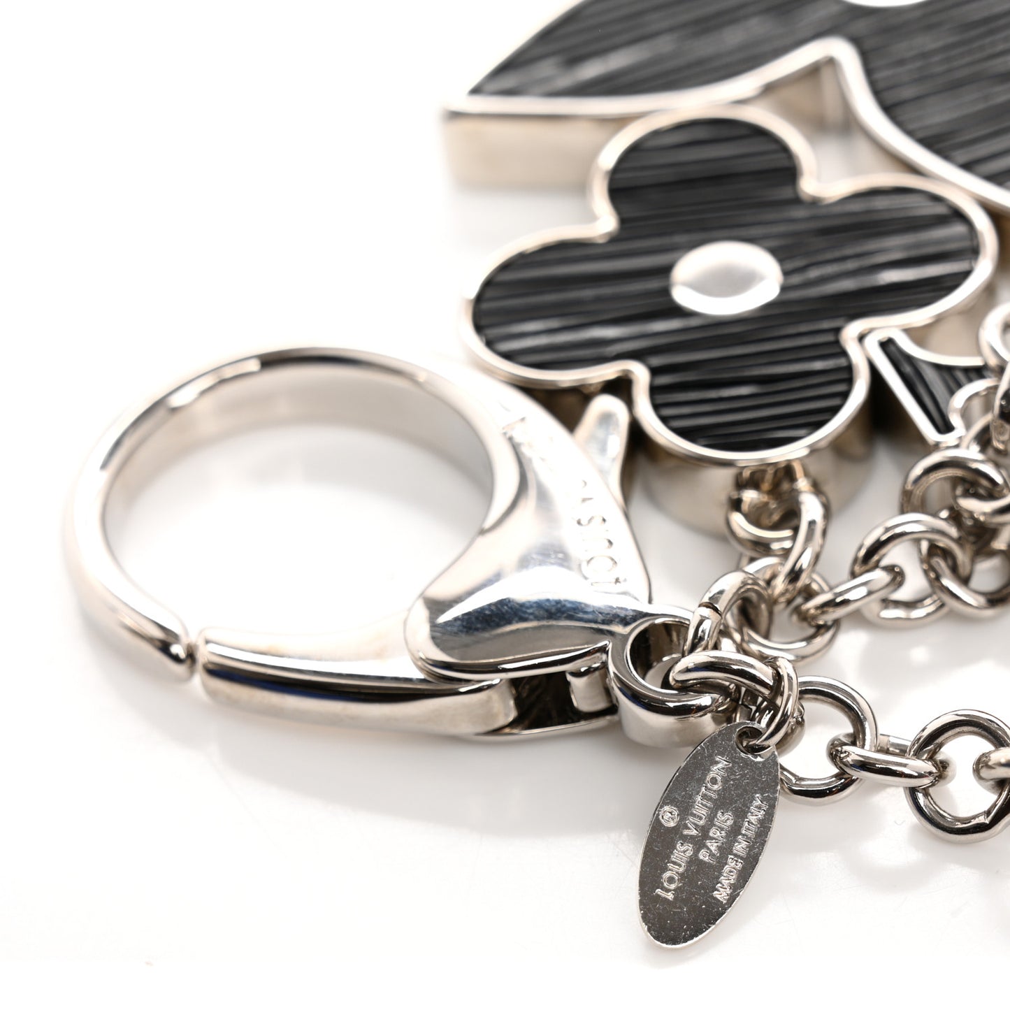 Electric Epi Fleur d'Epi Bag Charm Black