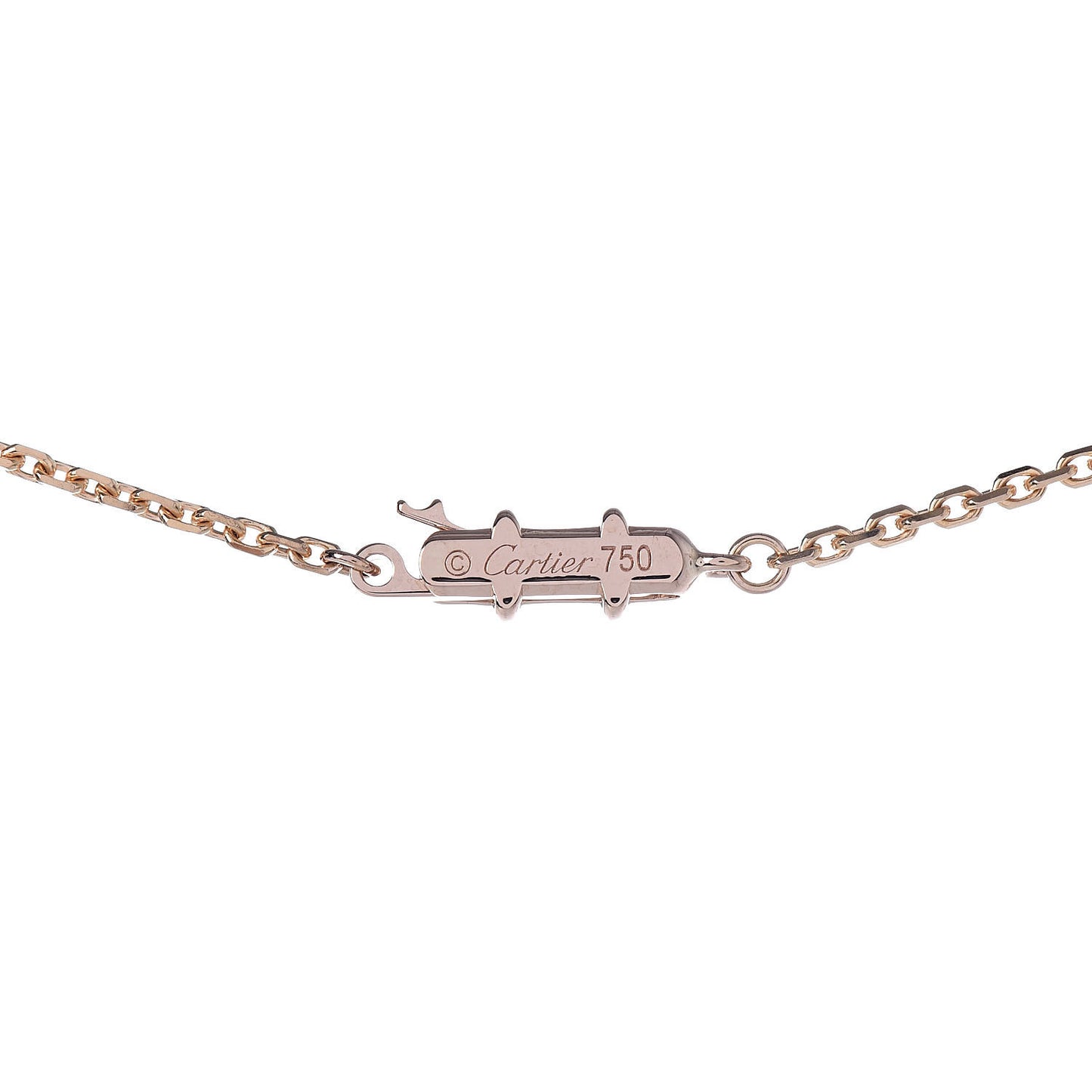 18K Pink Gold Medium Hearts and Symbols Necklace