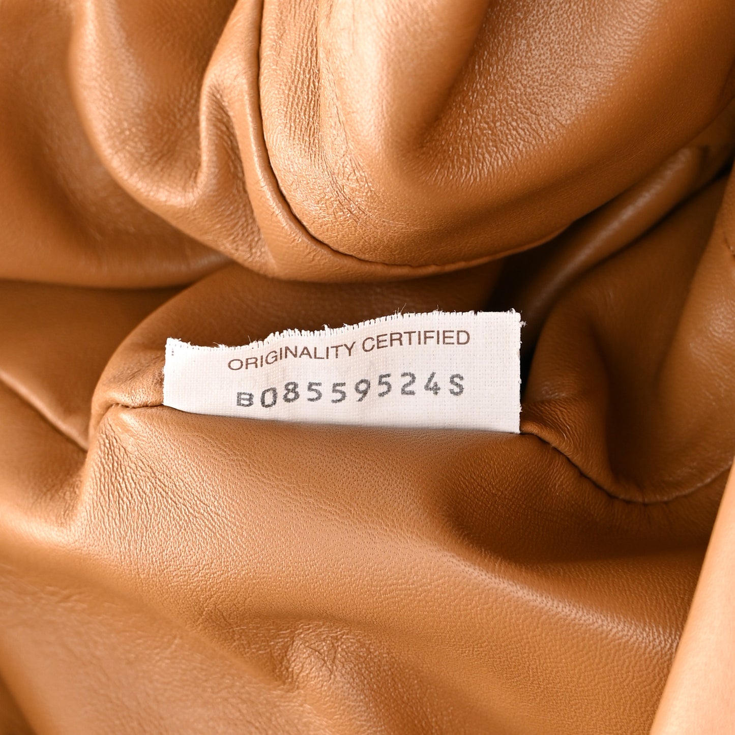 Nappa Maxi Intrecciato The Pouch Oversized Clutch Caramel