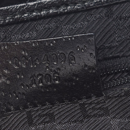 Gucci Calfskin Bamboo Handle Jackie O Hobo Black 7 of 12