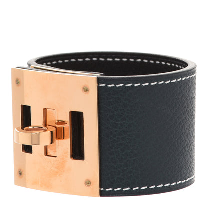 Hermes Evercolor Kelly Dog Bracelet T1 Black 1 of 6