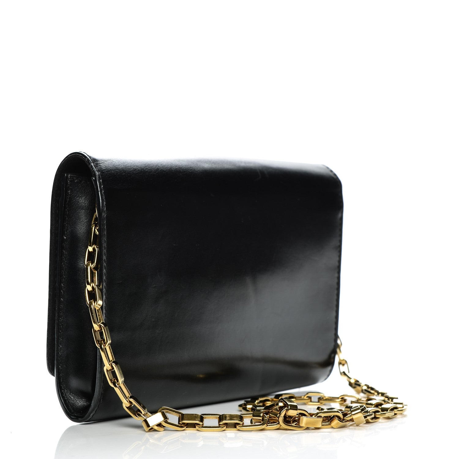 Louis Vuitton Calfskin Chain Louise GM Black 3 of 10