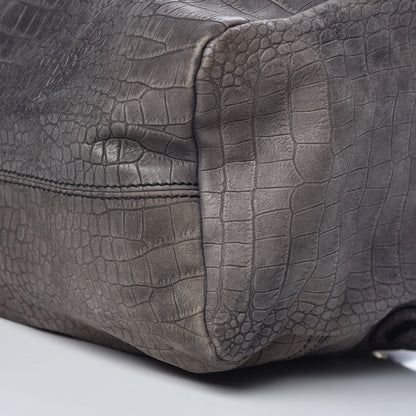 Givenchy Nubuck Crocodile Embossed Large Pandora Grey 10 of 10