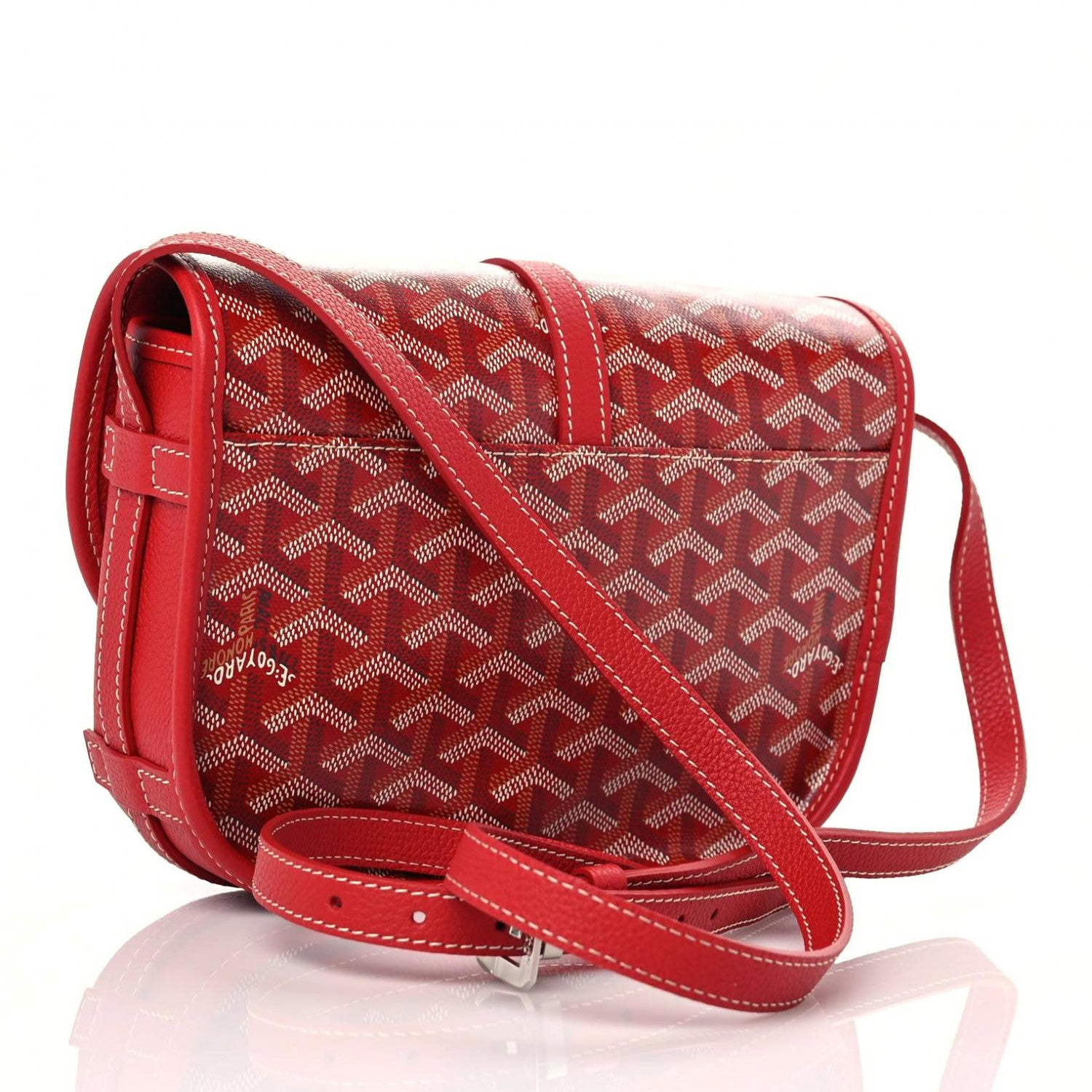 Goyard Goyardine Belvedere II PM Messenger Bag Red 3 of 8
