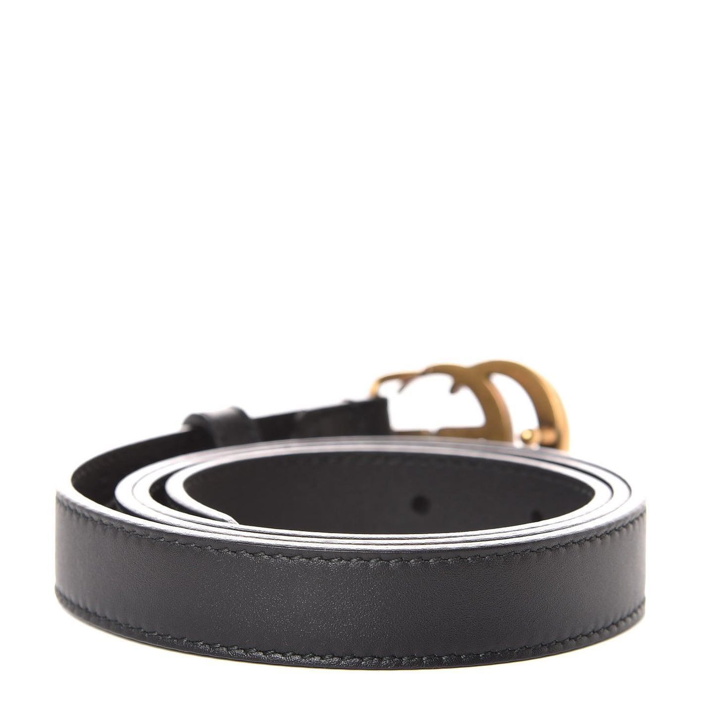 Calfskin Double G 20mm Belt 80 32 Black