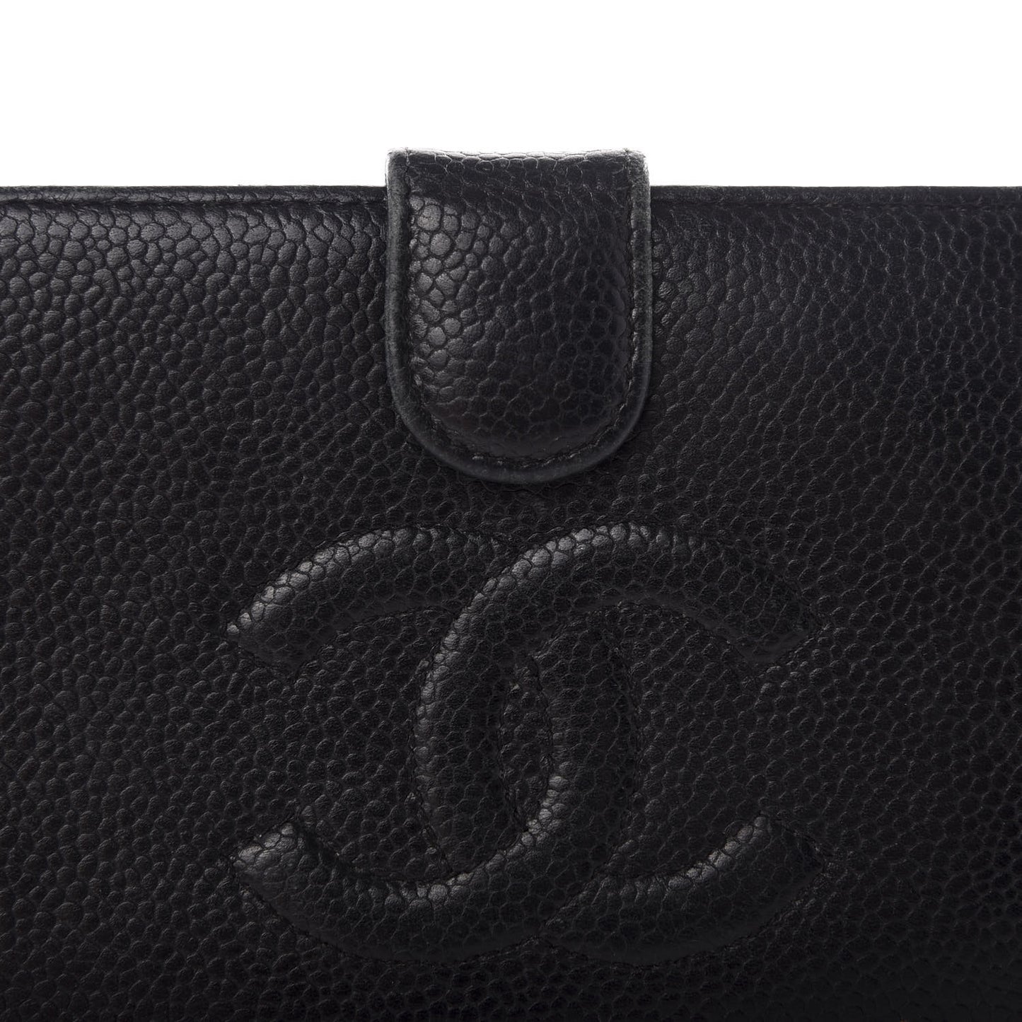 Caviar Timeless CC French Wallet Black
