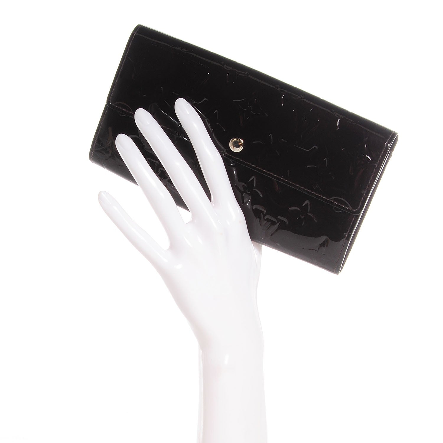 Louis Vuitton Vernis Sarah Wallet Amarante 2 of 8