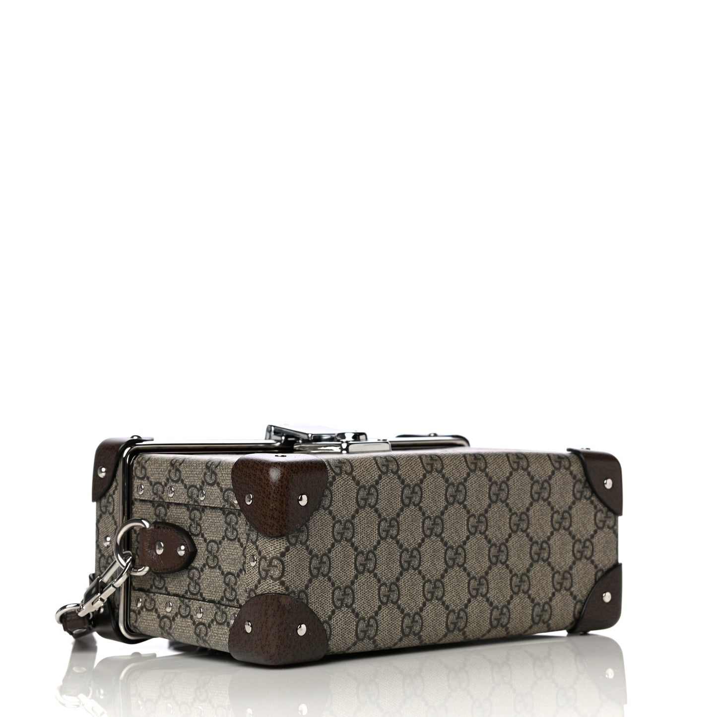 GG Supreme Monogram Globe-Trotter Beauty Case Brown
