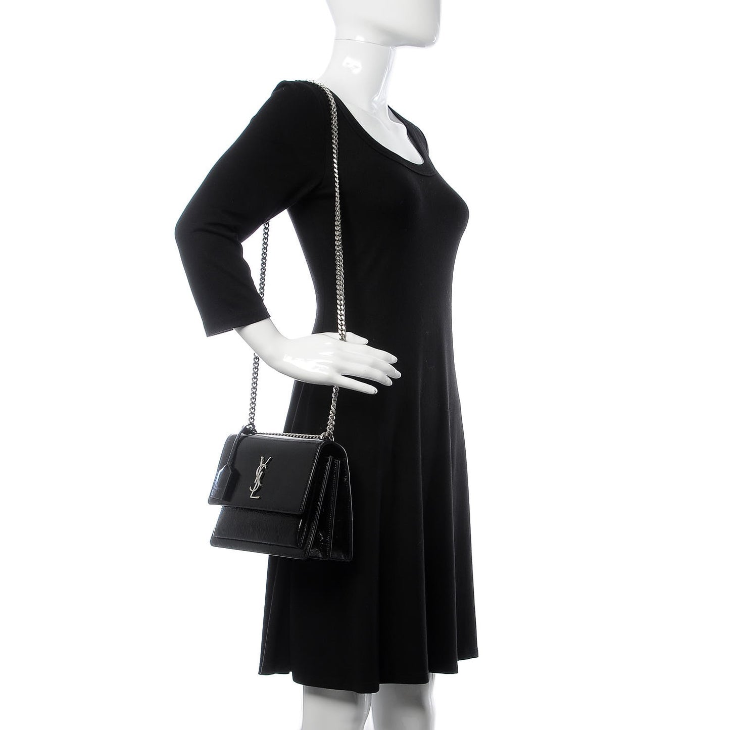 Patent Medium Monogram Sunset Black
