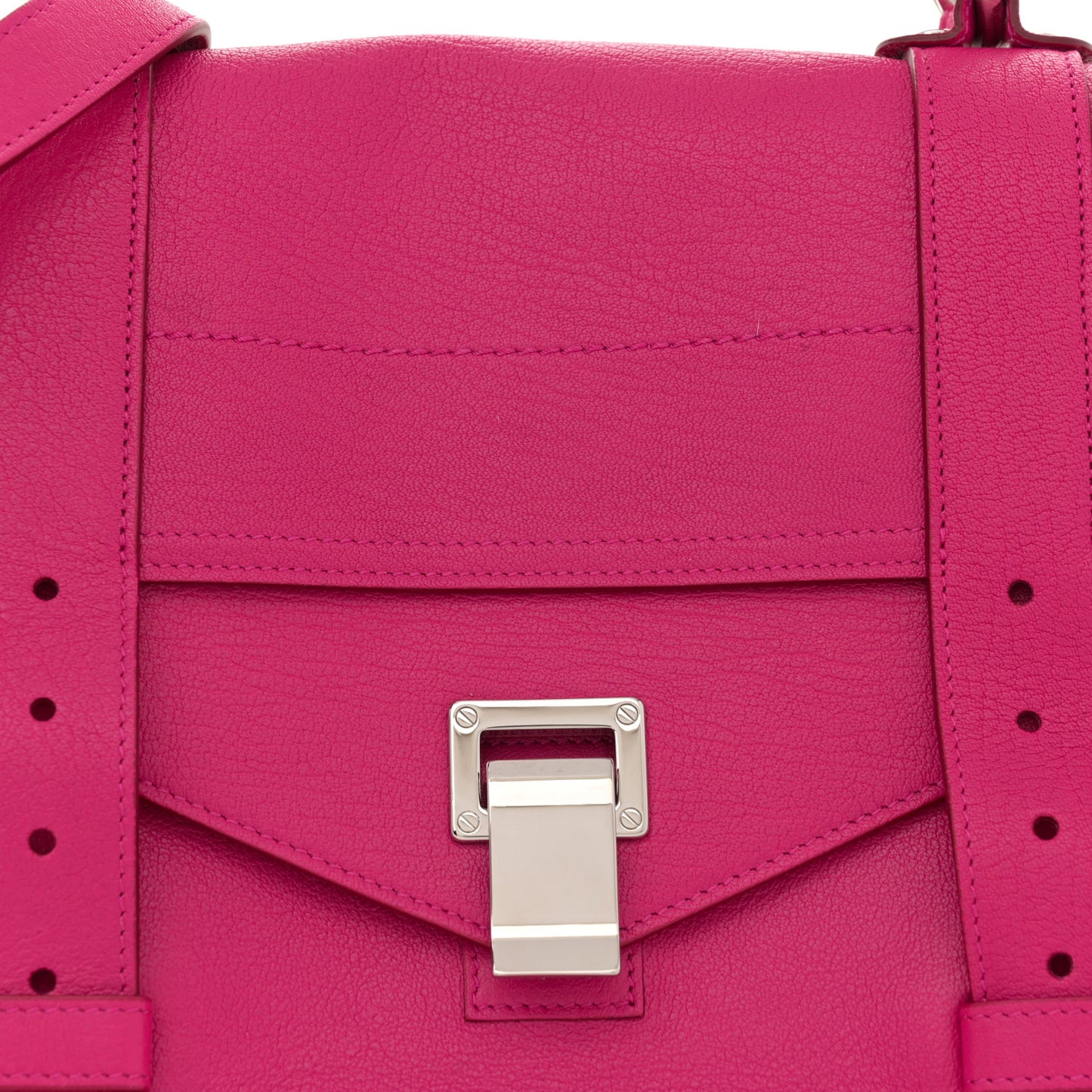 Lambskin Medium PS1 Satchel Fuchsia