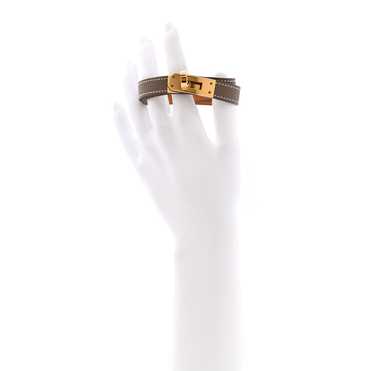 Hermes Swift Kelly Double Tour Bracelet T3 Etoupe 2 of 6