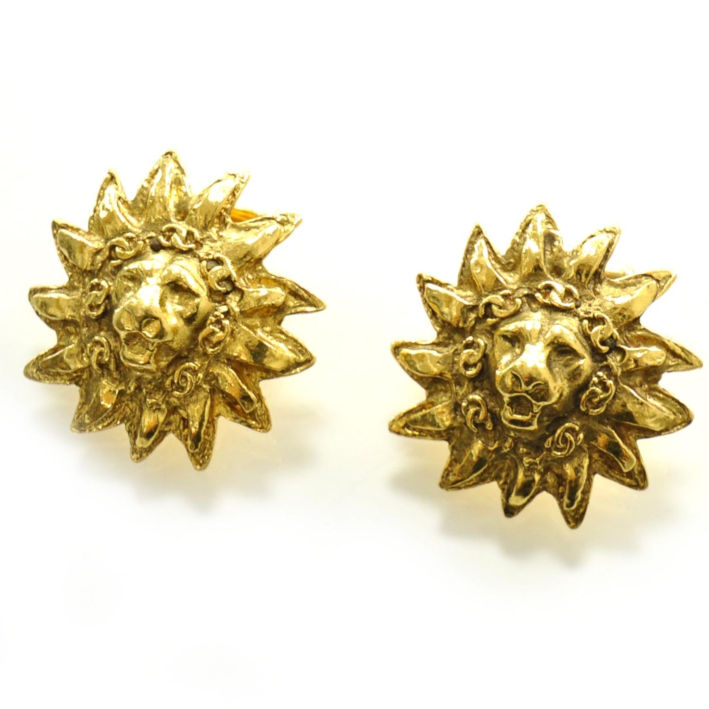 CC Lion Cufflinks Gold