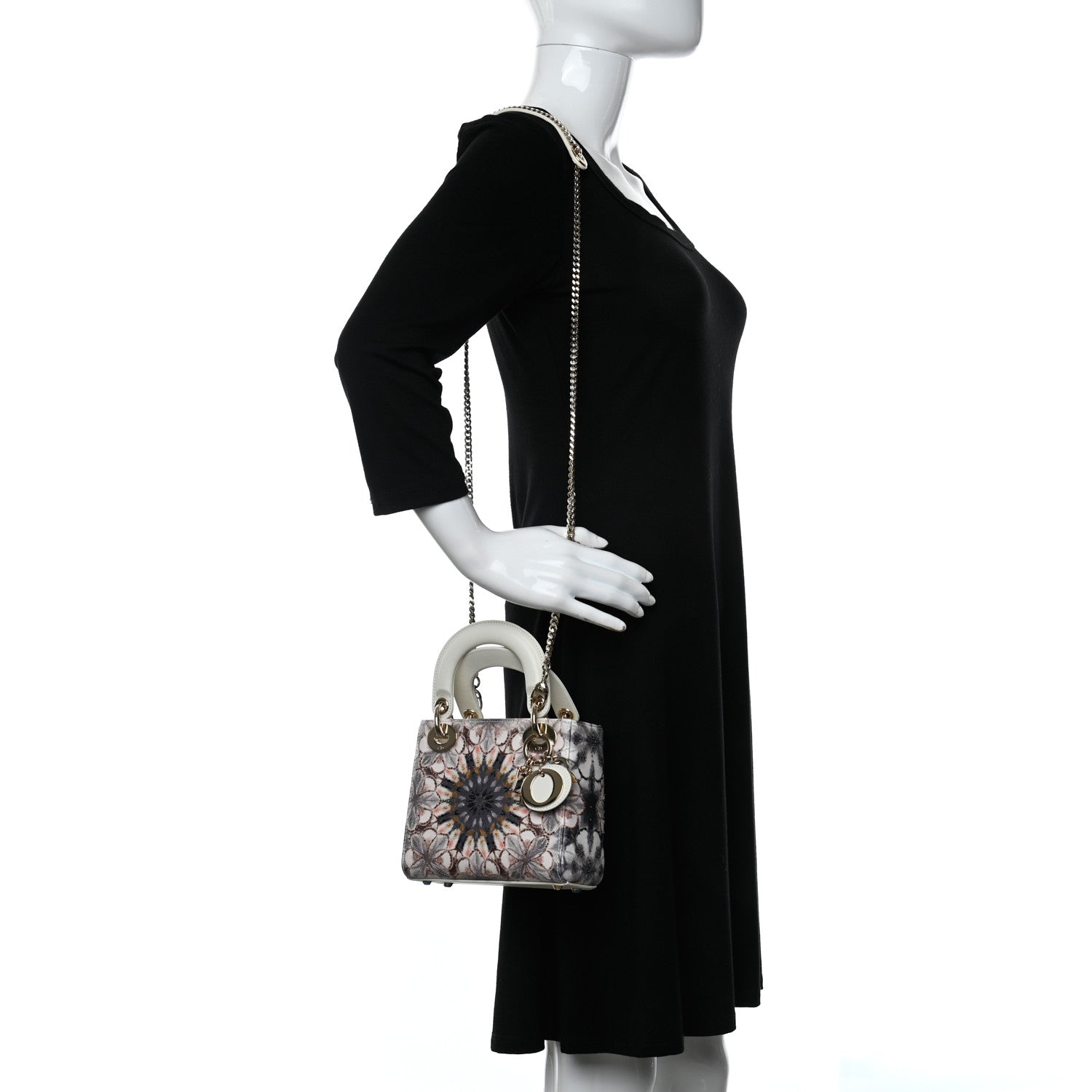 Christian Dior Calfskin Printed Mini KaleiDiorscopic Lady Dior Multicolor 2 of 8
