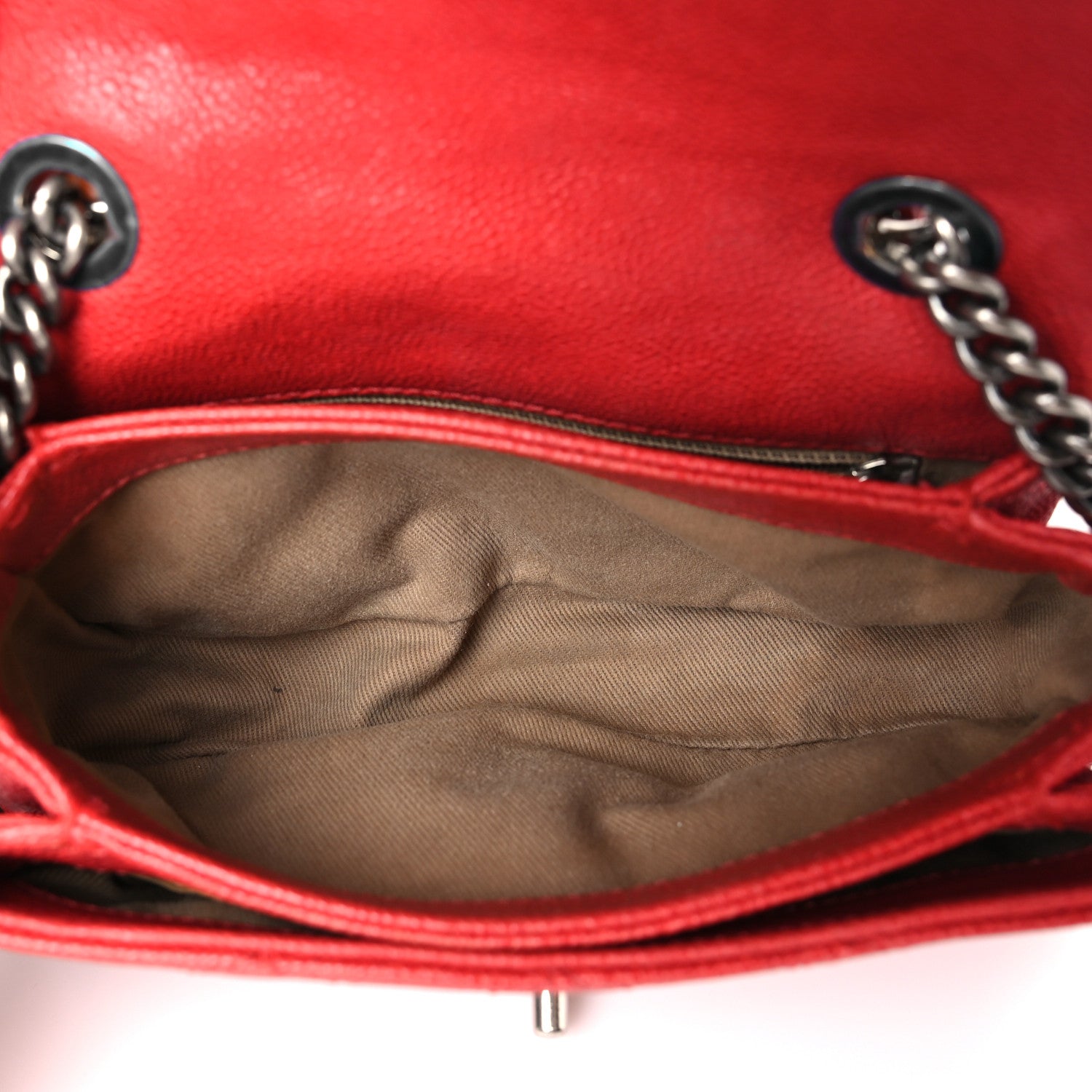 Chanel Caviar Quilted Mini Simply CC Flap Red 5 of 14