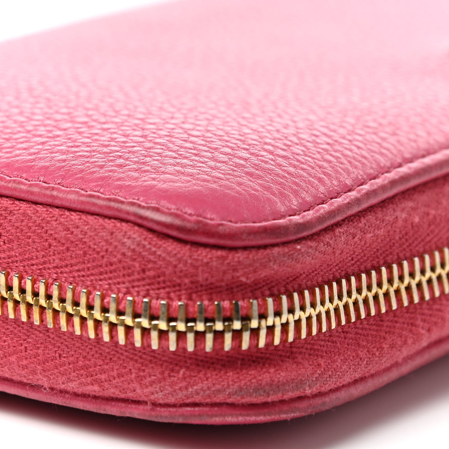 Prada Vitello Phenix Zip Around Wallet Peonia 11 of 14