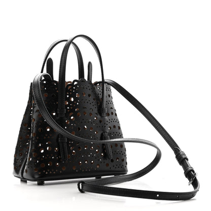 Alaia Calfskin Vienne Wave Mina 16 Bag  Black 3 of 9