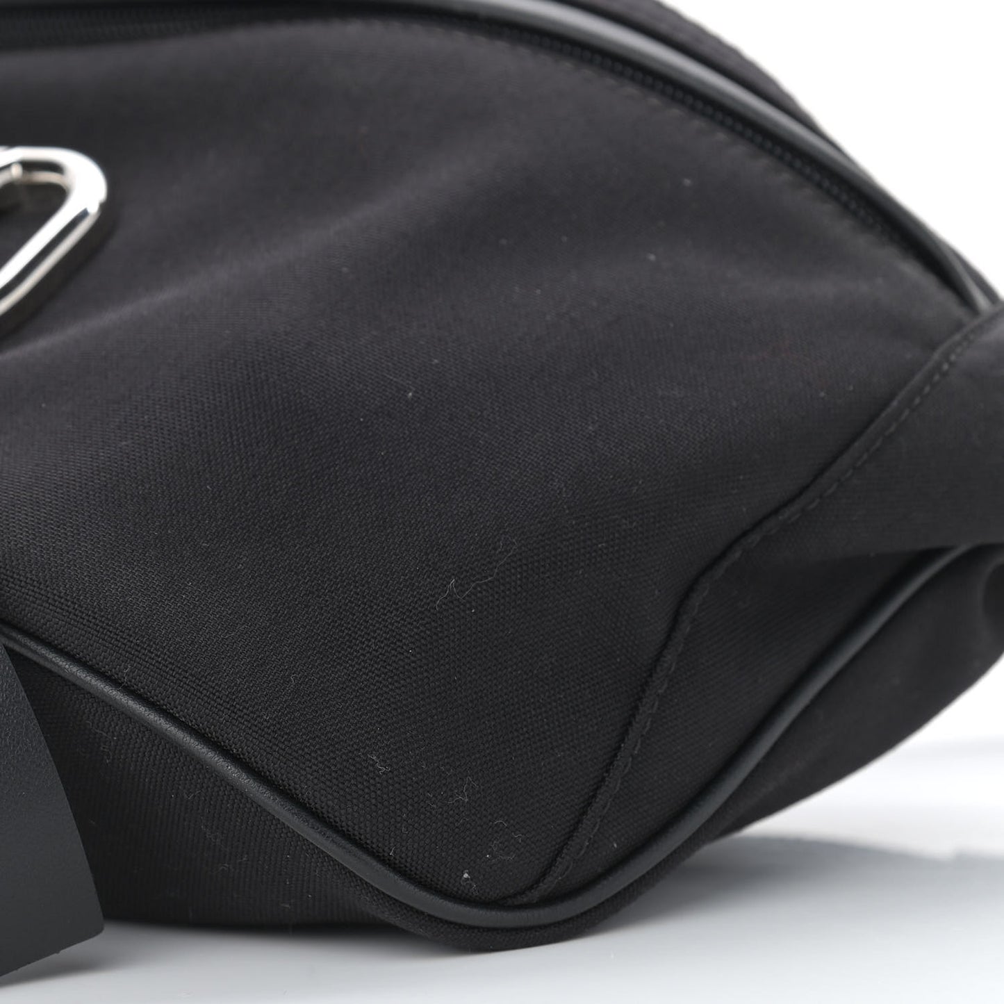 Nylon VRing Belt Bag Black